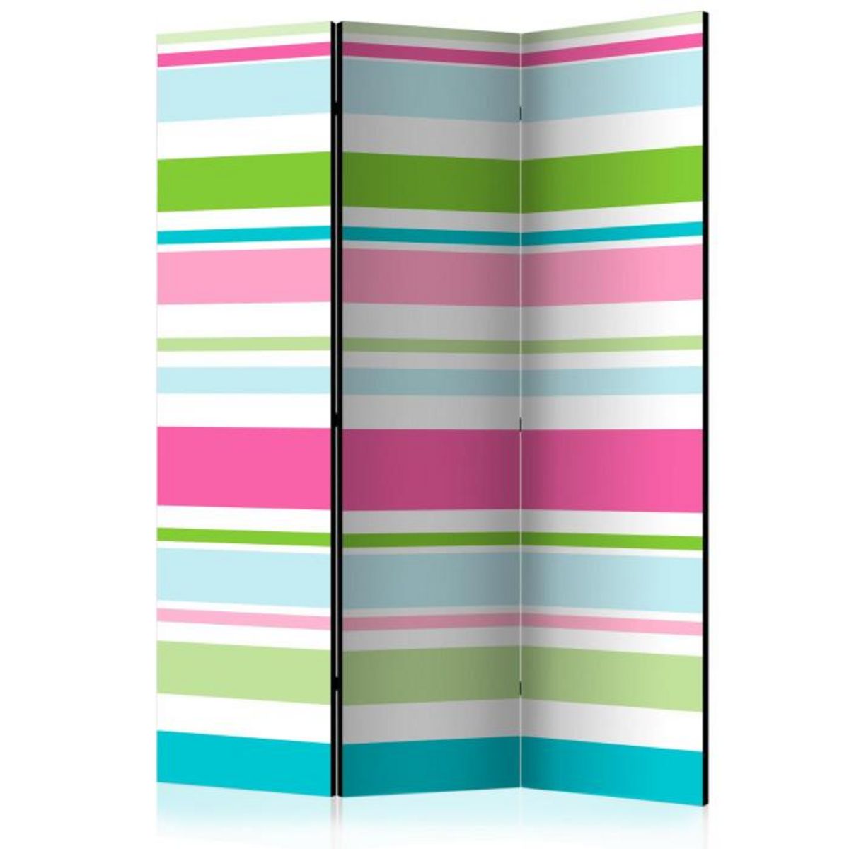 Paris Prix Paravent 3 Volets  Bright Stripes  135x172cm