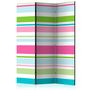 Voir la diapositive 1 : Paris Prix Paravent 3 Volets  Bright Stripes  135x172cm