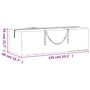 Voir la diapositive 6 : VIDAXL Sac de rangement pour coussins de jardin noir 135x40x55 cm PE