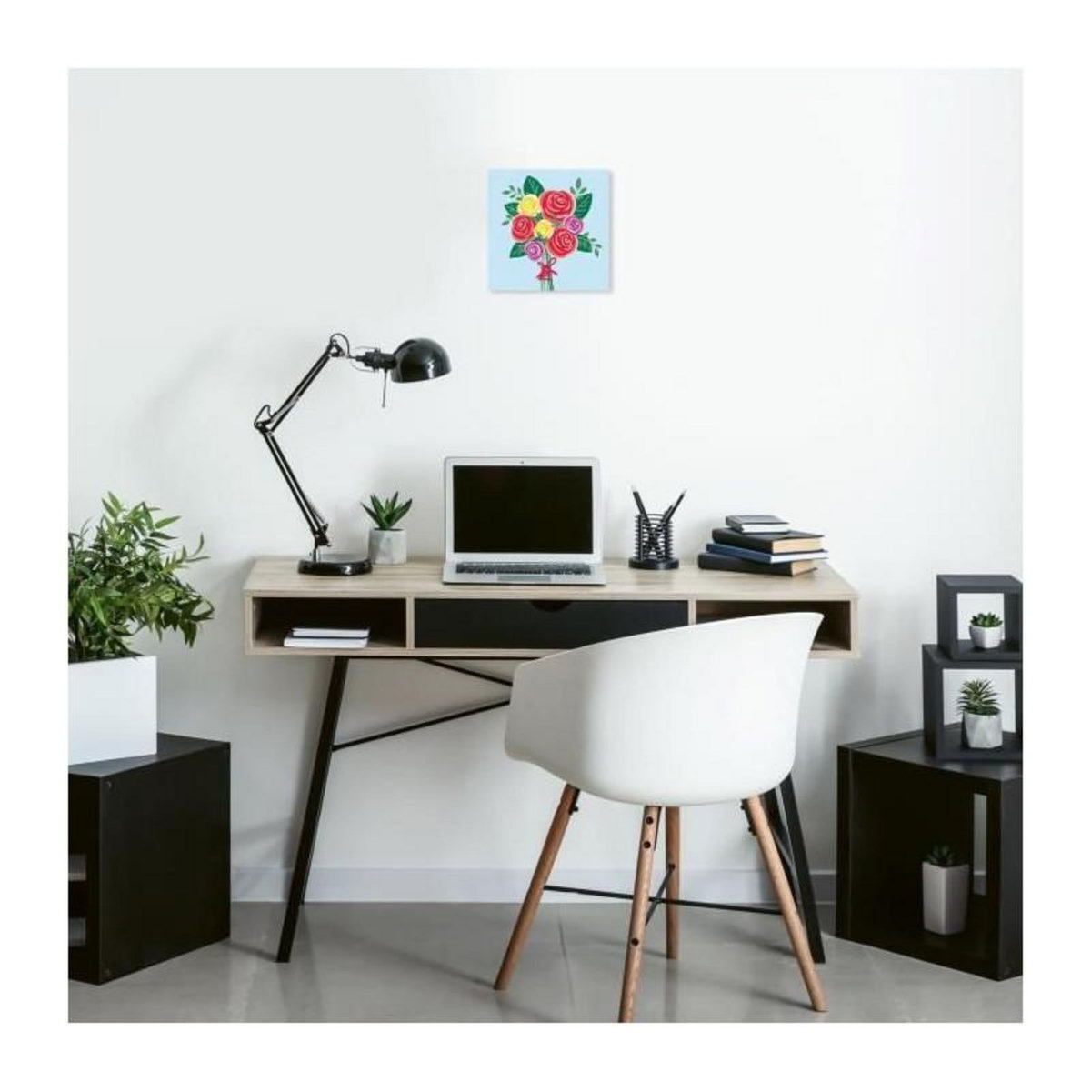 RAVENSBURGER CreArt 20x20 cm Bouquet de roses, Loisir créatif, Adulte, Peinture par numéros, 25520, Ravensburger