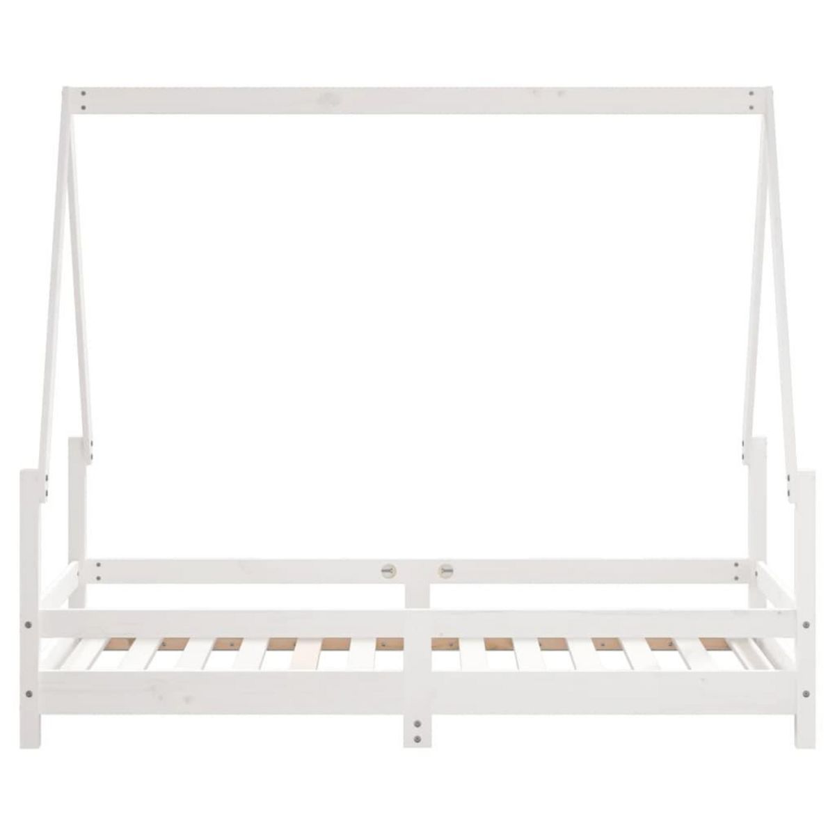 VIDAXL Cadre de lit pour enfant blanc 80x160 cm bois de pin massif