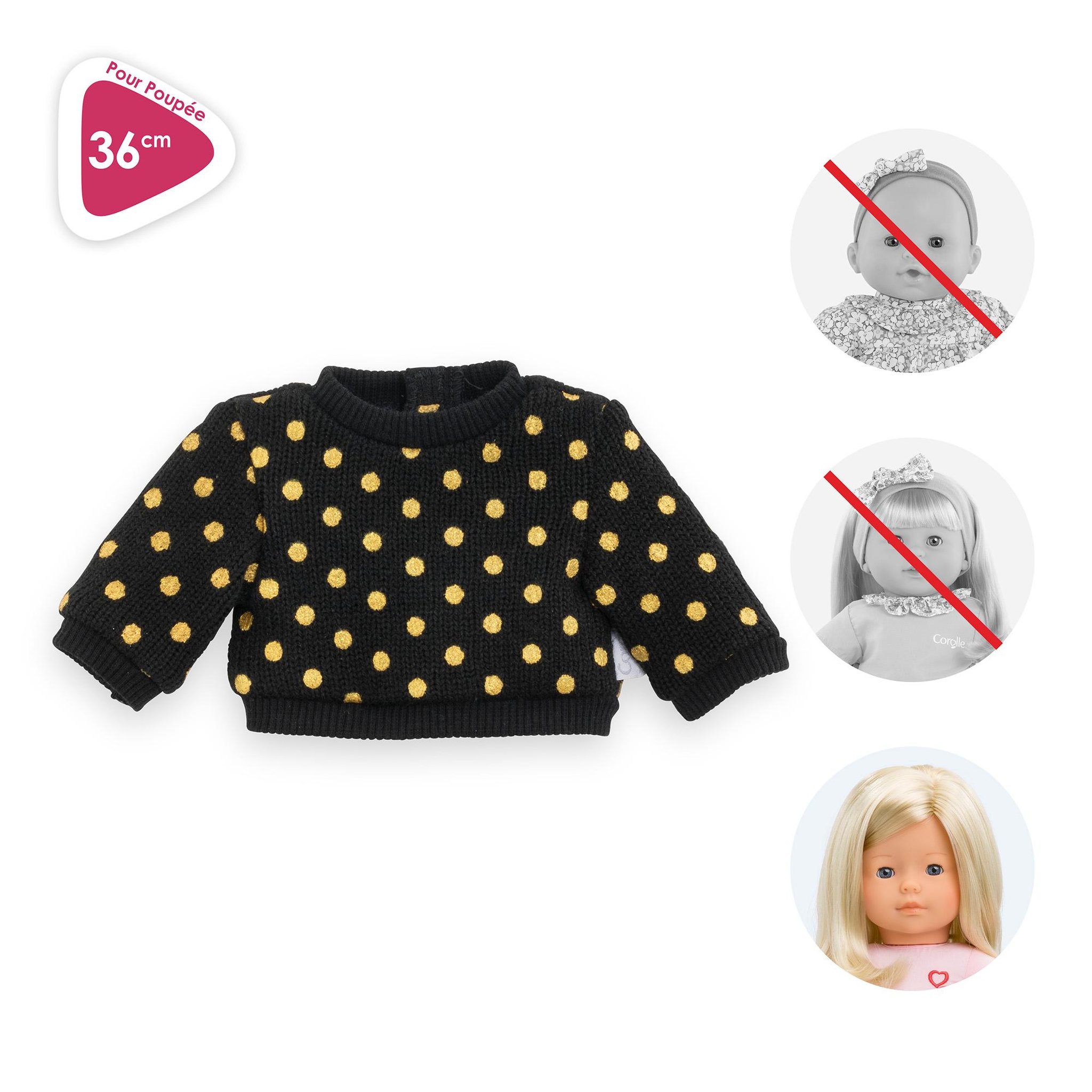 Voir la diapositive 2 : Corolle Pull Couture pour poupée ma Corolle