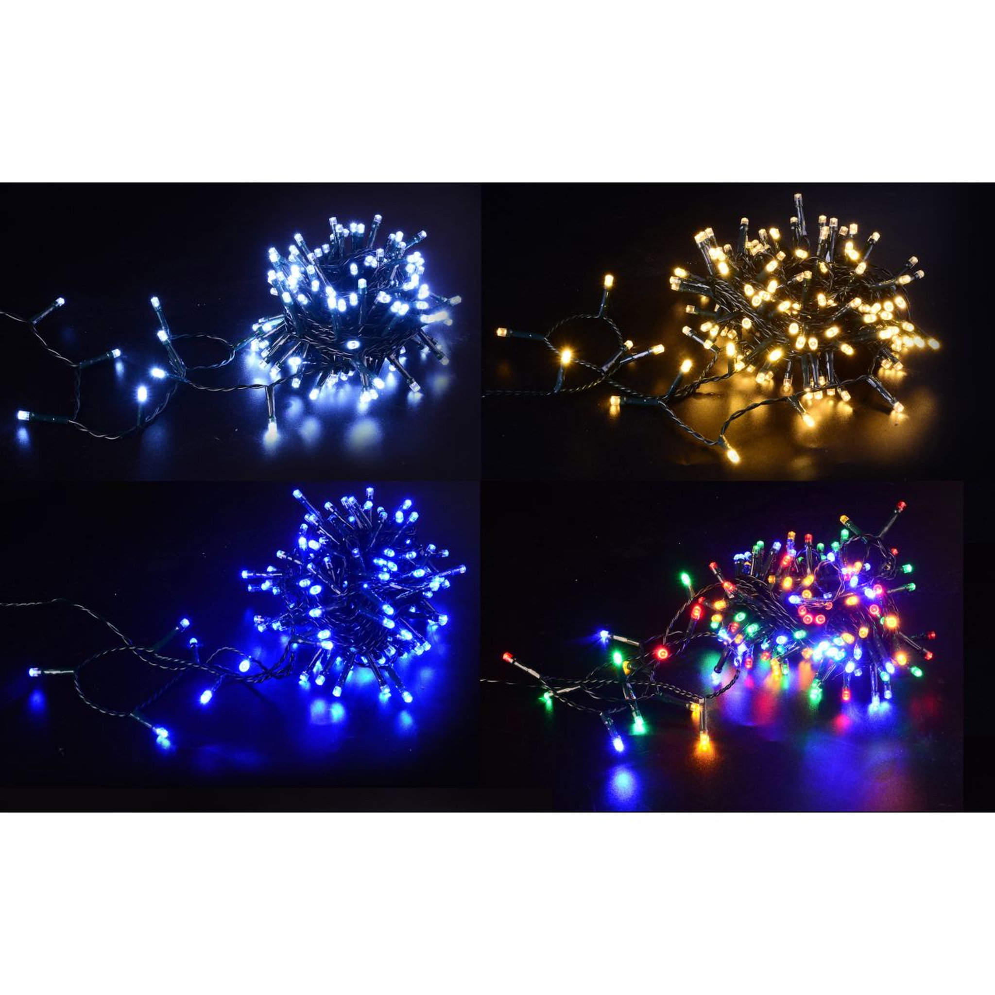 Voir la diapositive 2 : ACTUEL Guirlande extérieure 180 led bleu