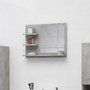 Voir la diapositive 1 : VIDAXL Miroir de salle de bain gris beton 60x10,5x45cm bois ingenierie