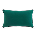 Paris Prix Coussin Déco Uni  Linette  30x50cm Émeraude