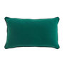 Voir la diapositive 1 : Paris Prix Coussin Déco Uni  Linette  30x50cm Émeraude