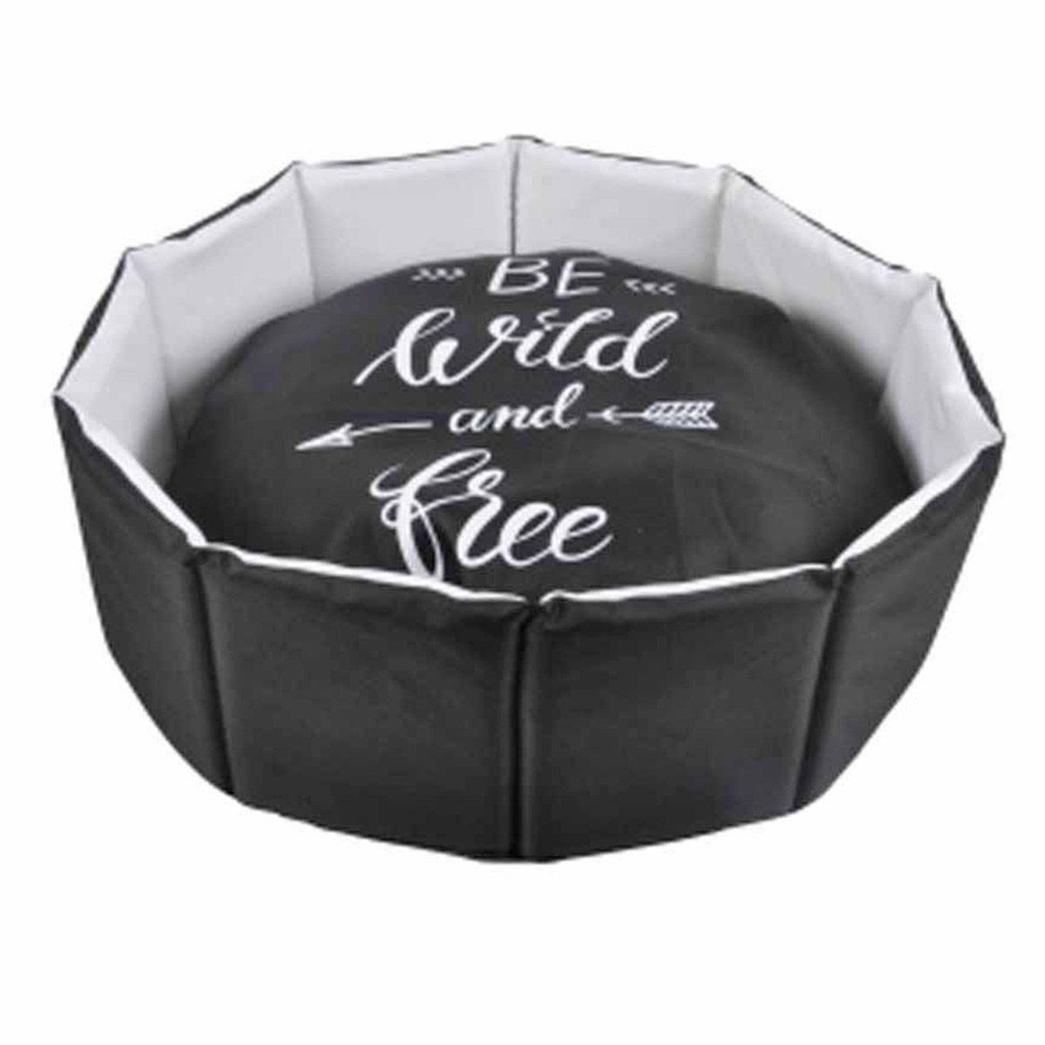 HOMEA Panier pour chien & chat  wording  48cm noir