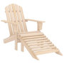 Voir la diapositive 5 : VIDAXL Chaise de jardin Adirondack avec repose-pied et table Sapin