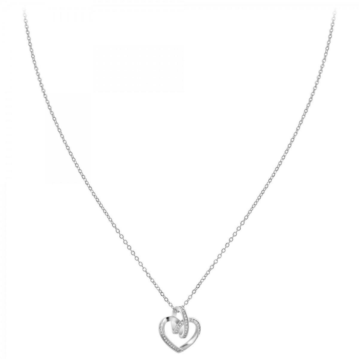 SC CRYSTAL Collier coeur SC Crystal orné de Zirconium