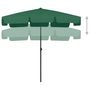 Voir la diapositive 3 : VIDAXL Parasol de plage vert 200x125 cm