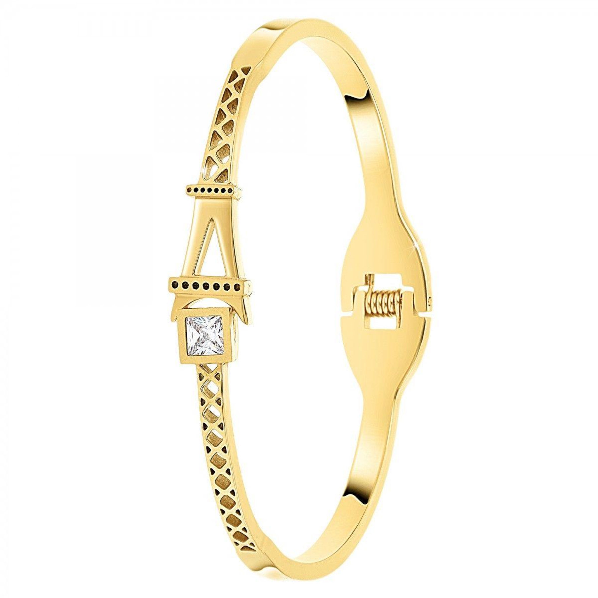 SC CRYSTAL Bracelet Tour Eiffel en acier inoxydable par SC Crystal