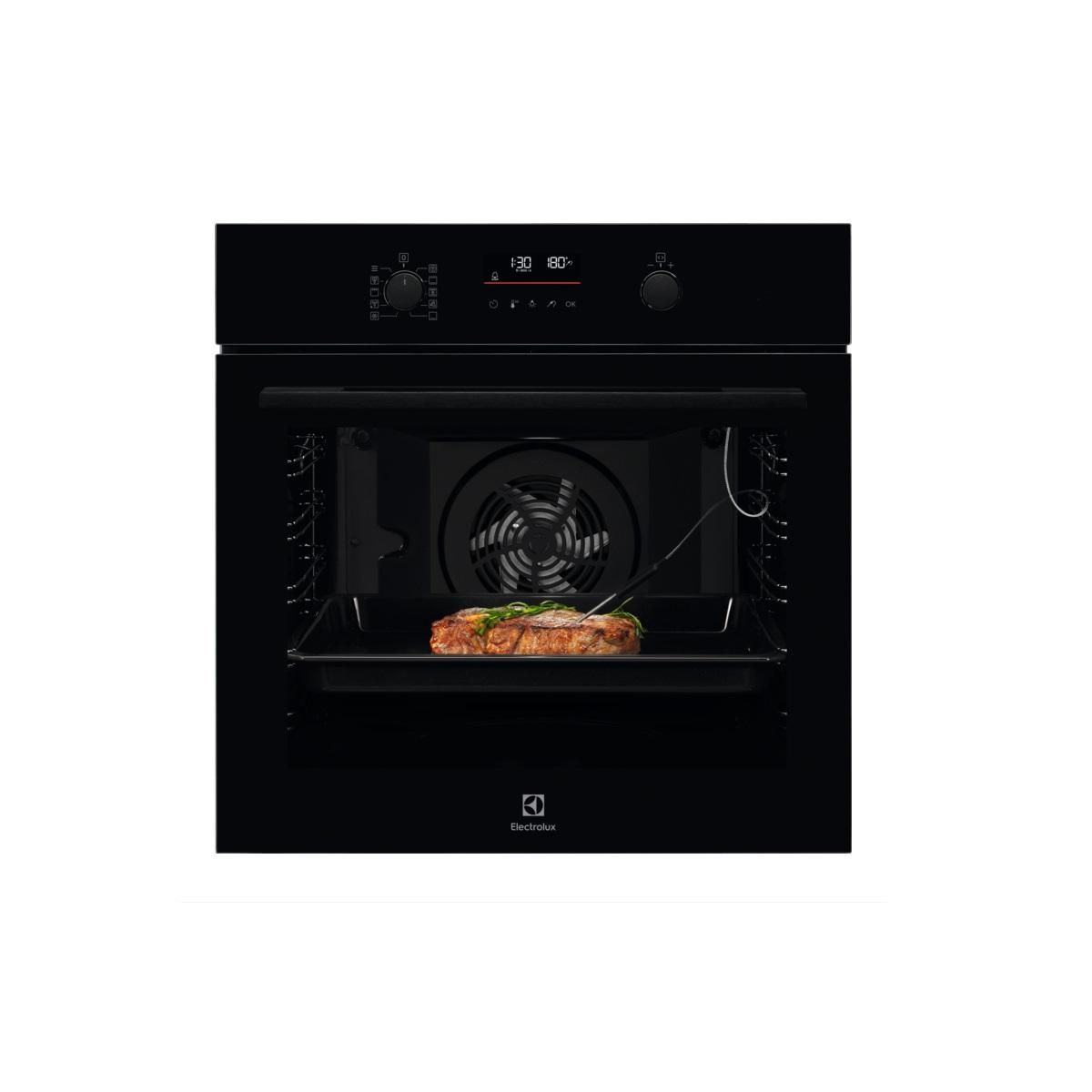 ELECTROLUX Four intégrable multifonction 72l 60cm pyrolyse noir - KOEDP47K