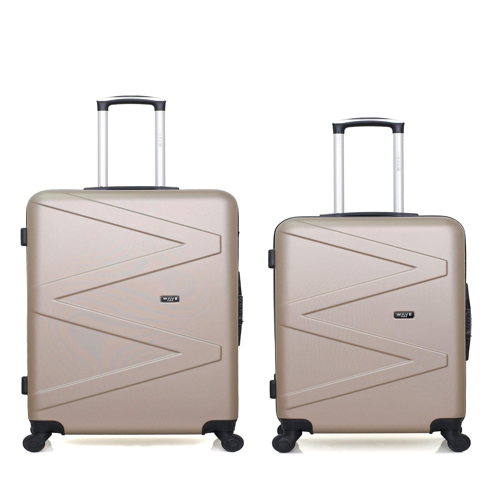 WAVE PARIS Wave paris - lot de 2 - valise grand format et valise weekend amazone