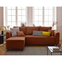 Voir la diapositive 1 : BEST MOBILIER Saphir - canapé d'angle réversible 4 places - convertible avec coffre - en velours côtelé
