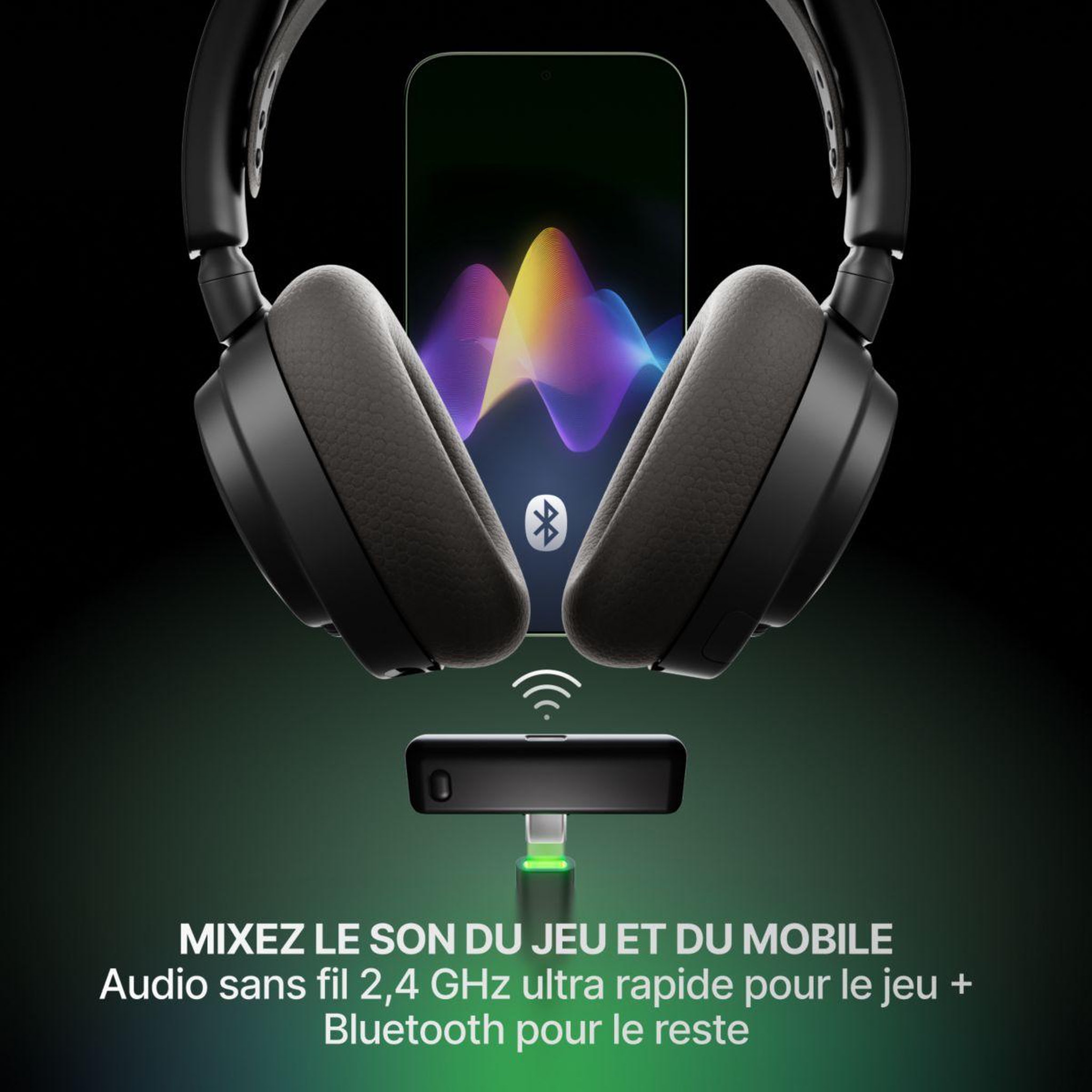 Voir la diapositive 3 : STEEL SERIES Casque gamer arctis nova 7x gen 2 noir