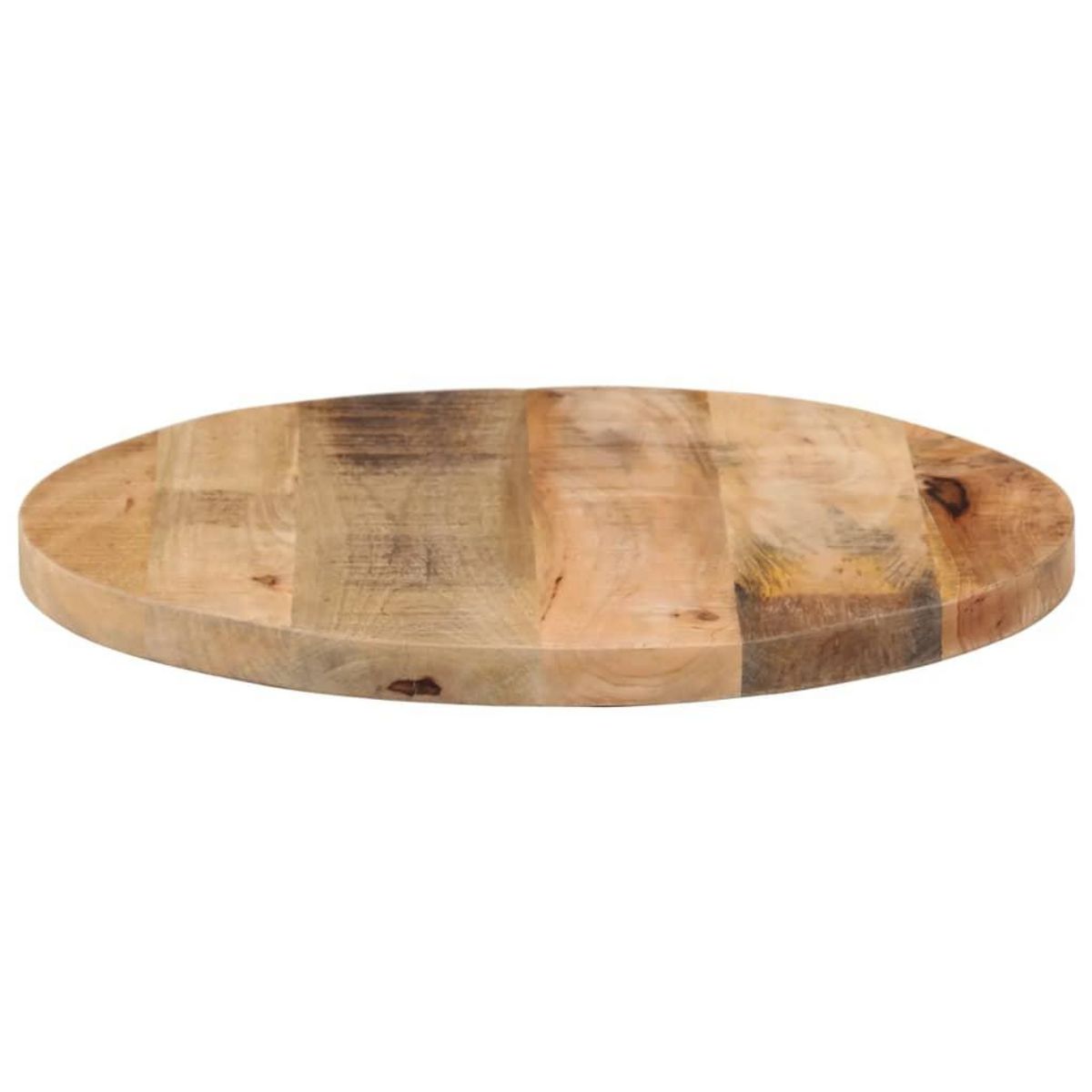VIDAXL Dessus de table Ø 60x1,5 cm rond bois massif de manguier brut