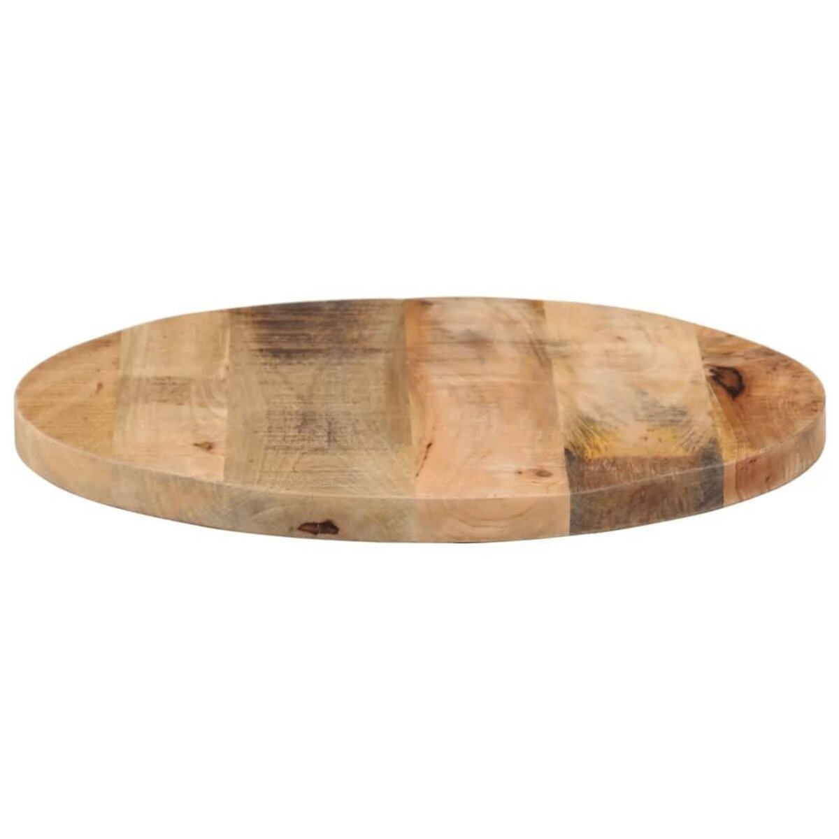 VIDAXL Dessus de table Ø 60x1,5 cm rond bois massif de manguier brut