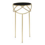 Voir la diapositive 1 : Paris Prix Table d'Appoint Design  Ring  80cm Noir & Or
