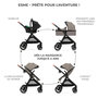 Voir la diapositive 3 : KINDERKRAFT Poussette multifonctionnelle 3 en 1 ESME PRO