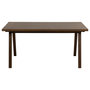 Voir la diapositive 1 : LISA DESIGN Pauline - table à manger rectangulaire - chêne foncé - 6 personnes