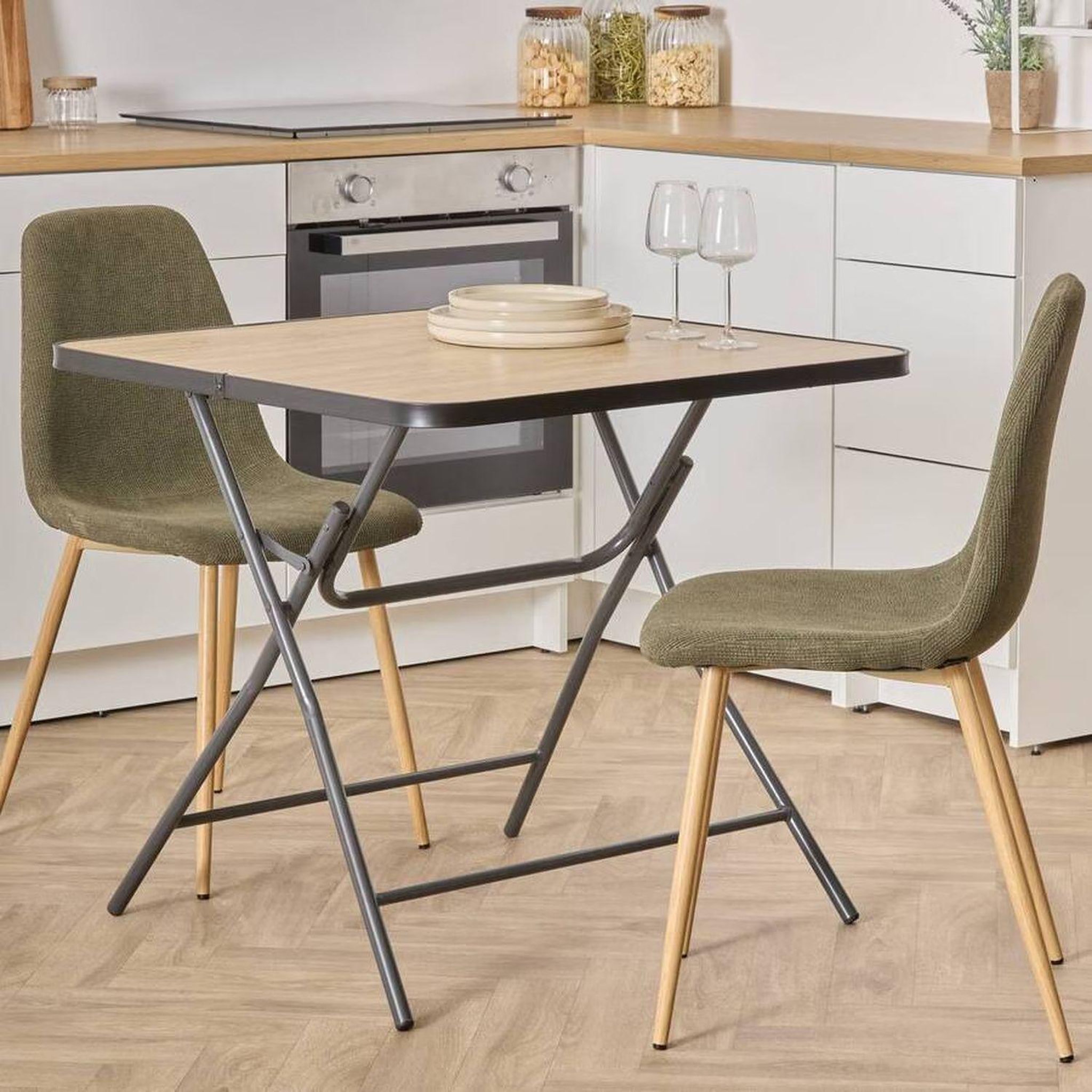 Voir la diapositive 2 : FIVE Table pliante 4 places flexy plus - noir