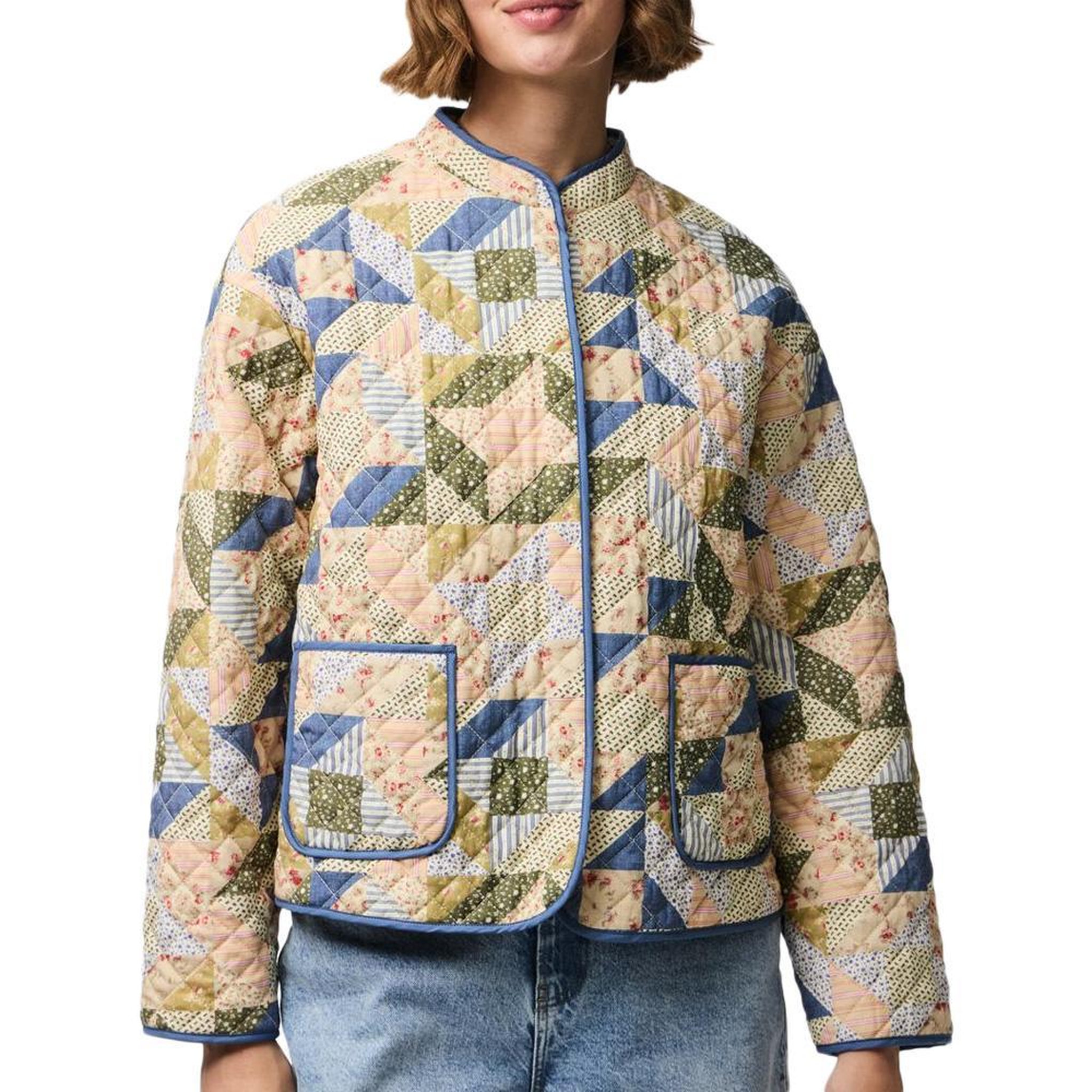 Voir la diapositive 1 : Pieces Veste Matelassée Multicolore Femme Pieces Ke