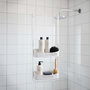 Voir la diapositive 5 : Paris Prix Serviteur de Douche 2 Paniers  Vesper  69cm Blanc