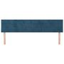 Voir la diapositive 3 : VIDAXL Tetes de lit 2 pcs Bleu fonce 100x5x78/88 cm Velours