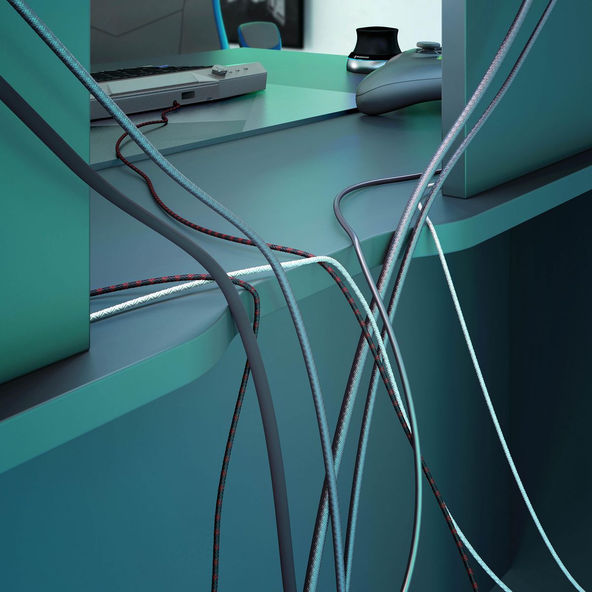 Bureau droit gamer réversible NEO