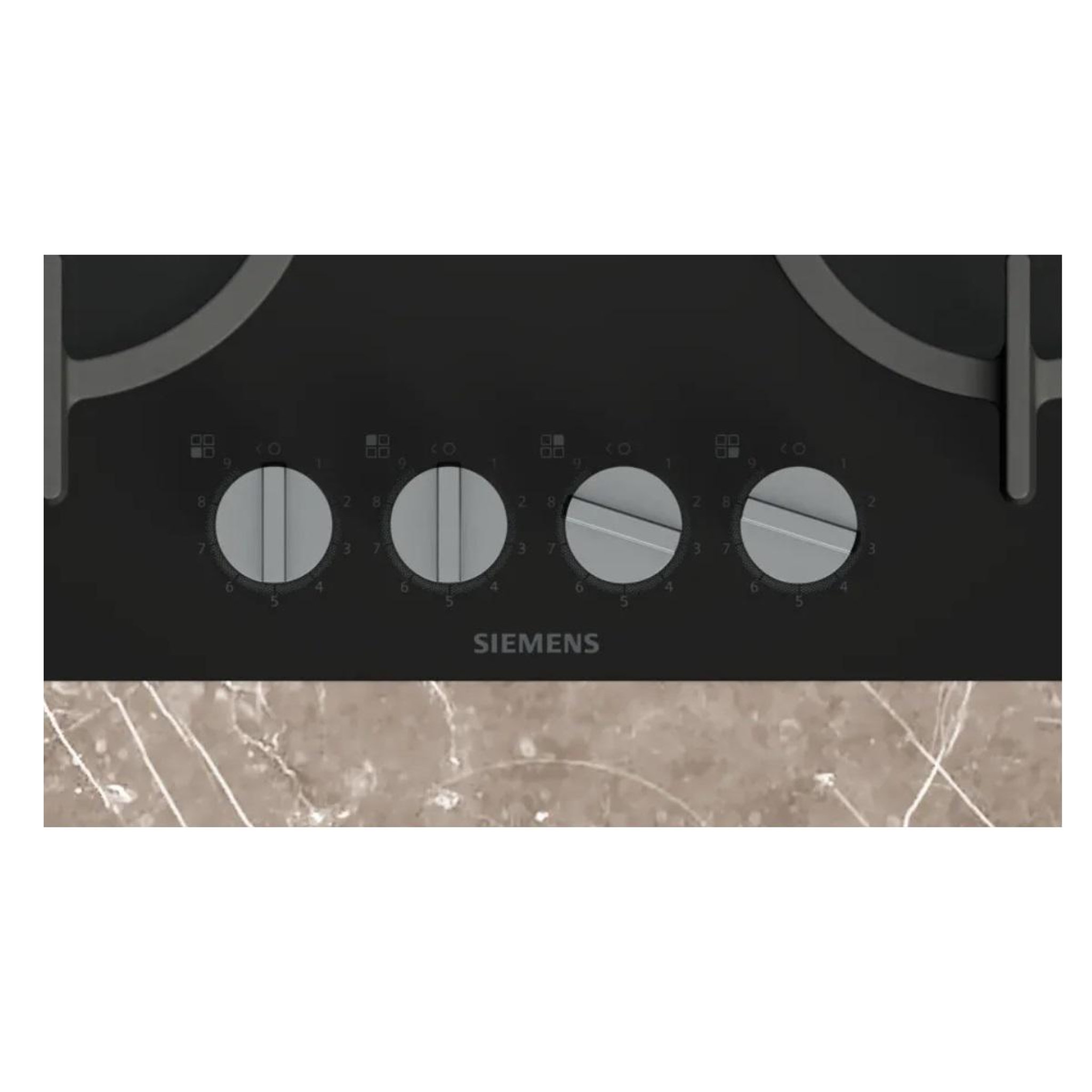 Voir la diapositive 2 : Siemens Table de cuisson gaz 60cm 4 feux 8000w - EP6A6HI10