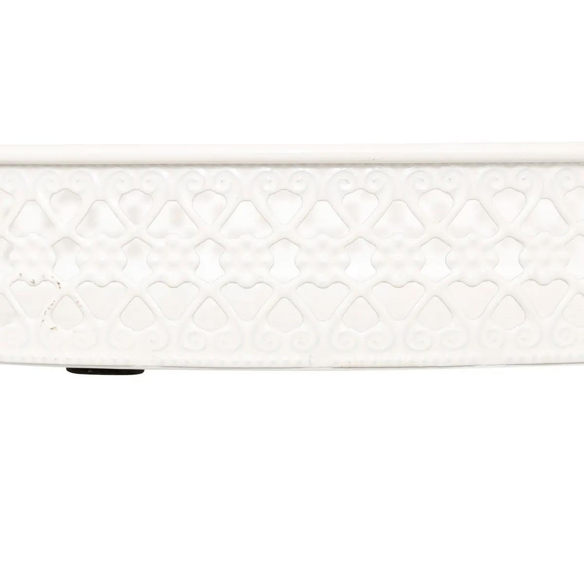 Voir la diapositive 4 : ATMOSPHERA Lot de 2 plateaux déco  wild romance  31cm blanc & vert