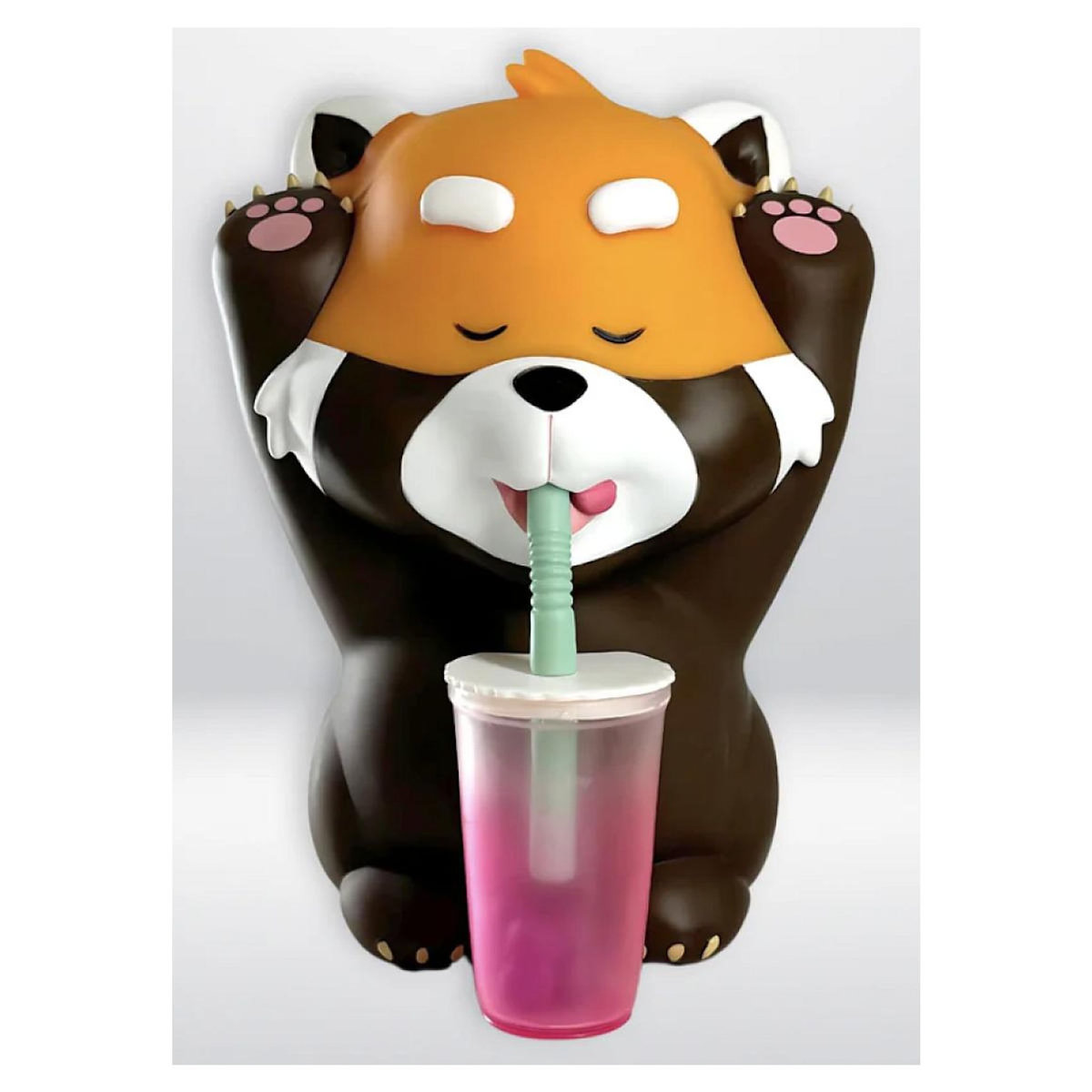 Plastoy Figurine Mogu Pets - Panda Roux bubble tea