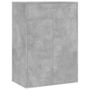 Voir la diapositive 2 : VIDAXL Armoire a chaussures Gris beton 60x35x84 cm Bois d'ingenierie