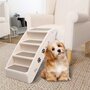 Voir la diapositive 1 : VIDAXL Escaliers pliables pour chiens Creme 62x40x49,5 cm