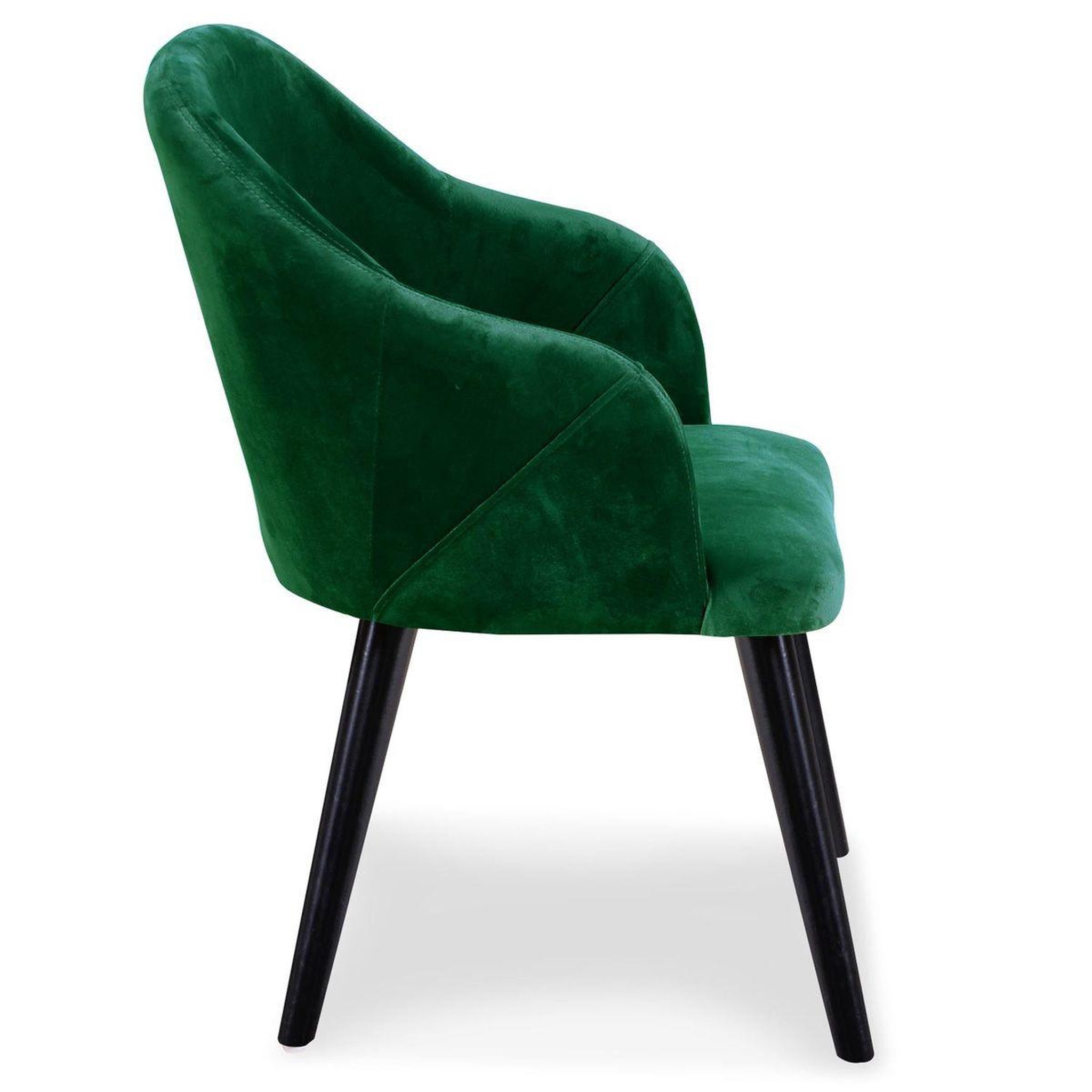 Voir la diapositive 4 : Paris Prix Lot de 2 fauteuils en velours  yugnat  85cm vert