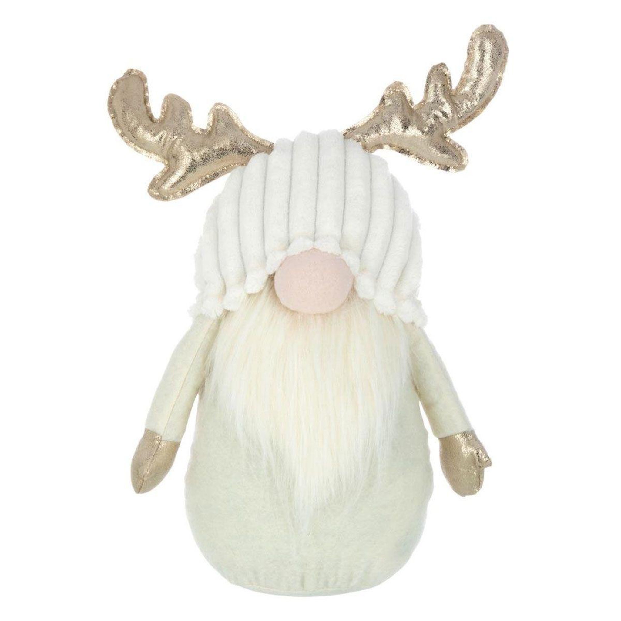 J-LINE Statuette déco lutin  cerf  42cm beige