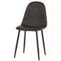 NOUVOMEUBLE Chaise design noire ICARE (lot de 4)