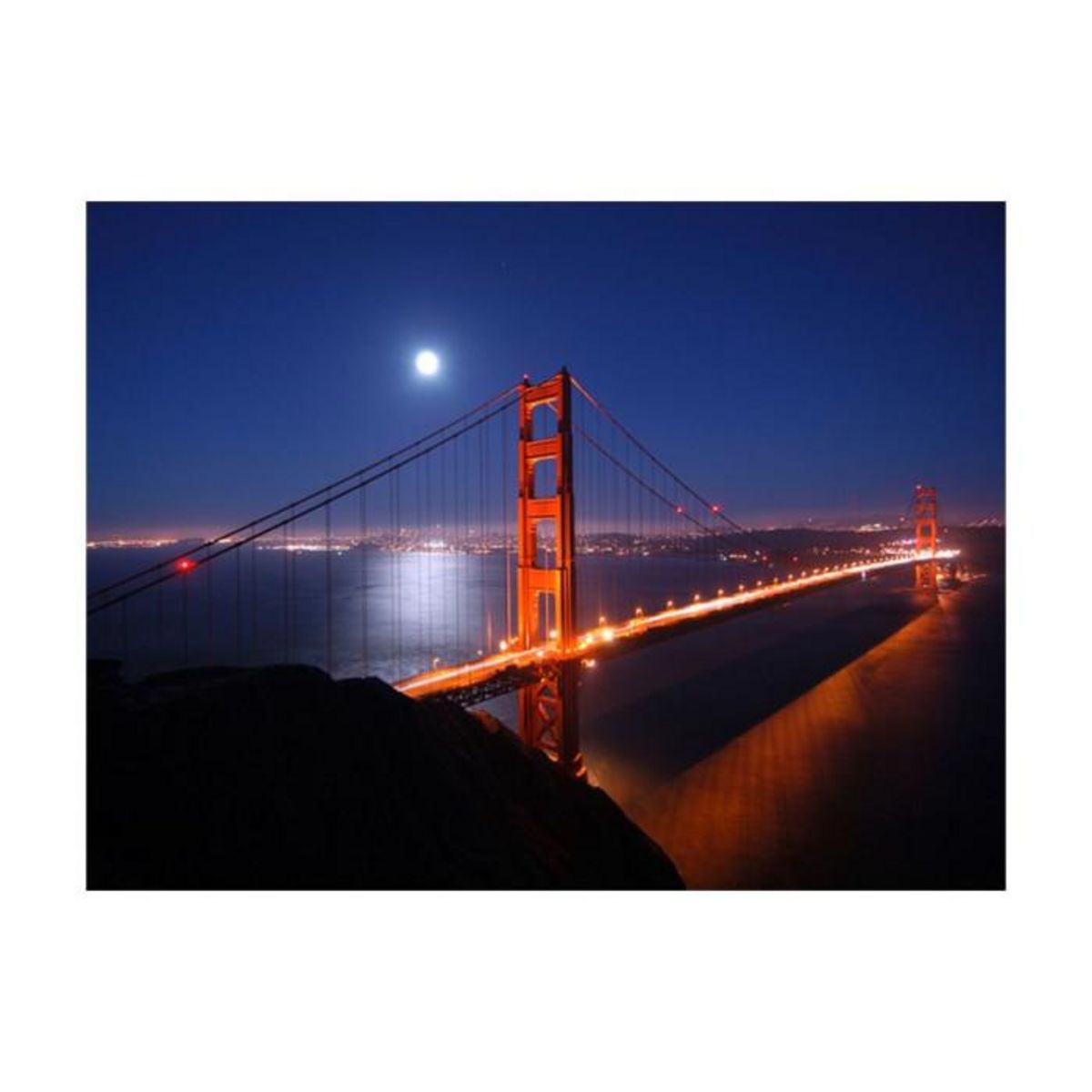 Paris Prix Papier Peint  Golden Gate Bridge de Nuit