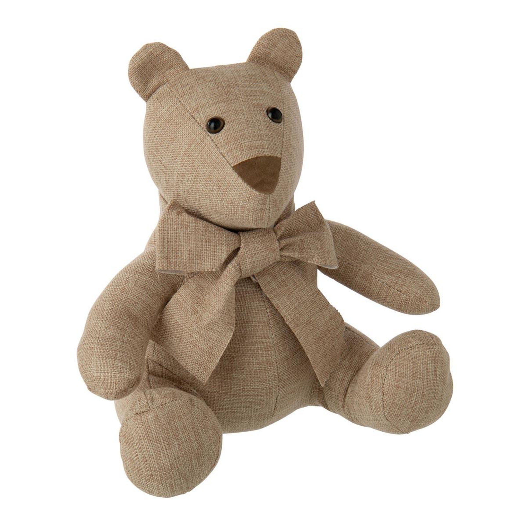 J-LINE Cale-porte ours  pablo  32cm beige