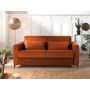 Voir la diapositive 2 : LISA DESIGN Owen - canapé 3 places convertible express couchage quotidien 140 cm matelas 12 cm en velours