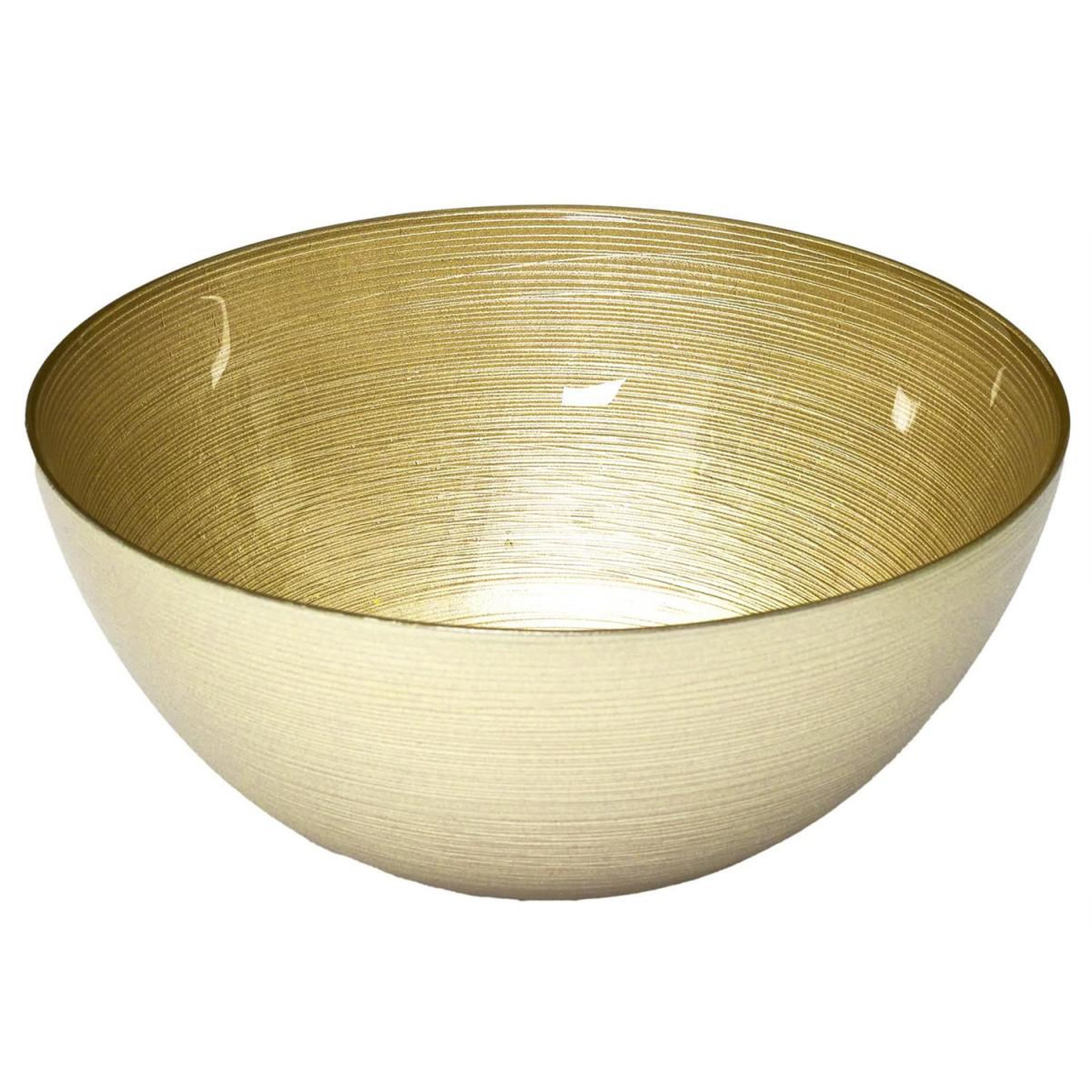 Voir la diapositive 1 : The Home Deco Factory Saladier de cuisine en verre  royal  28cm or