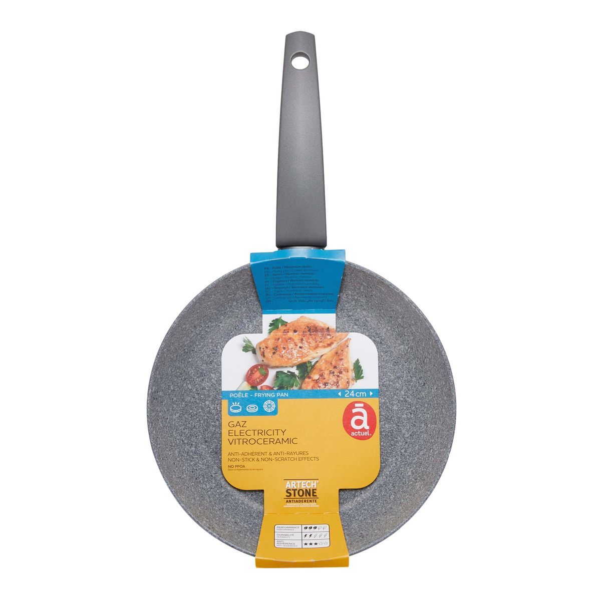 ACTUEL Poêle grise 24 cm 