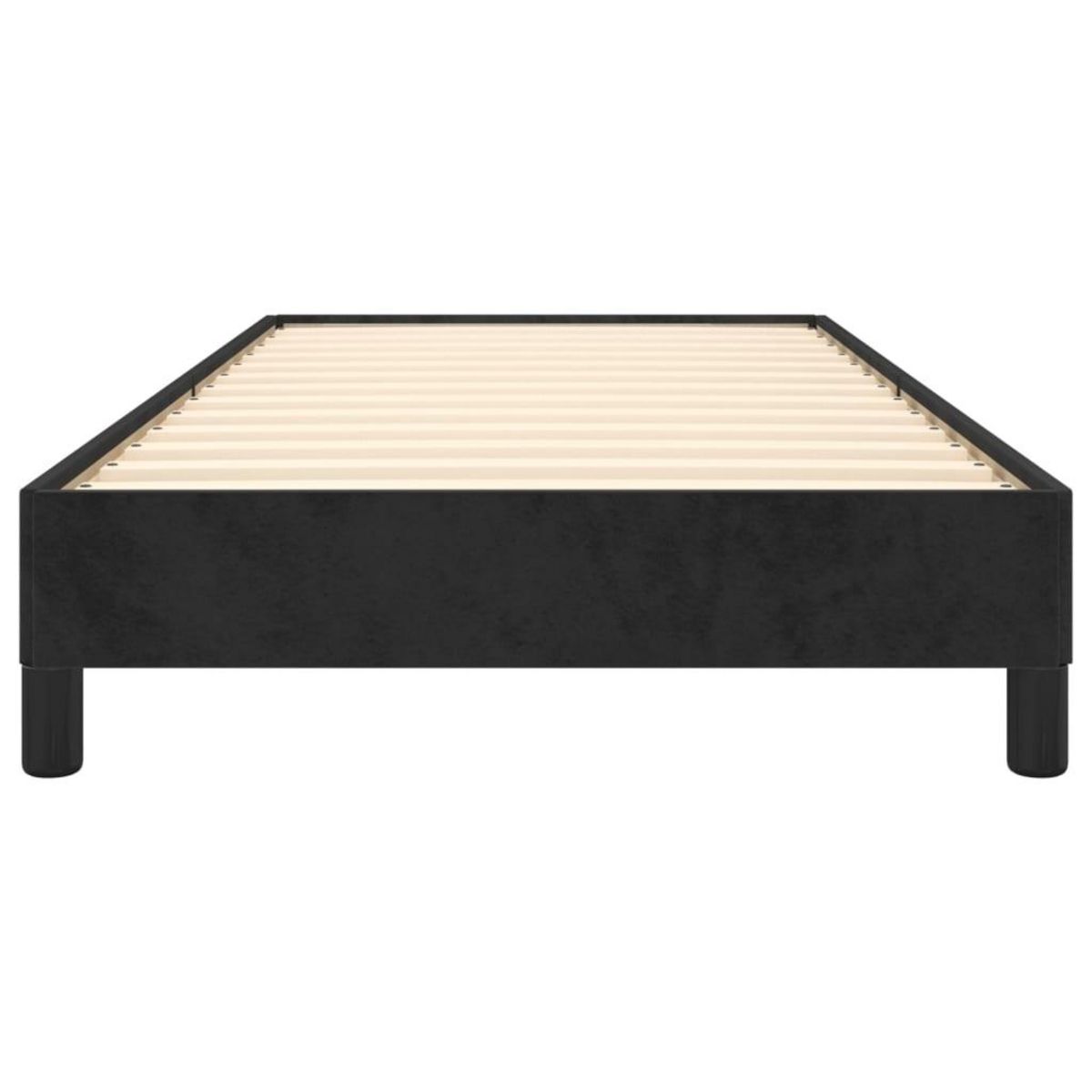VIDAXL Cadre de lit sans matelas noir 100x200 cm velours