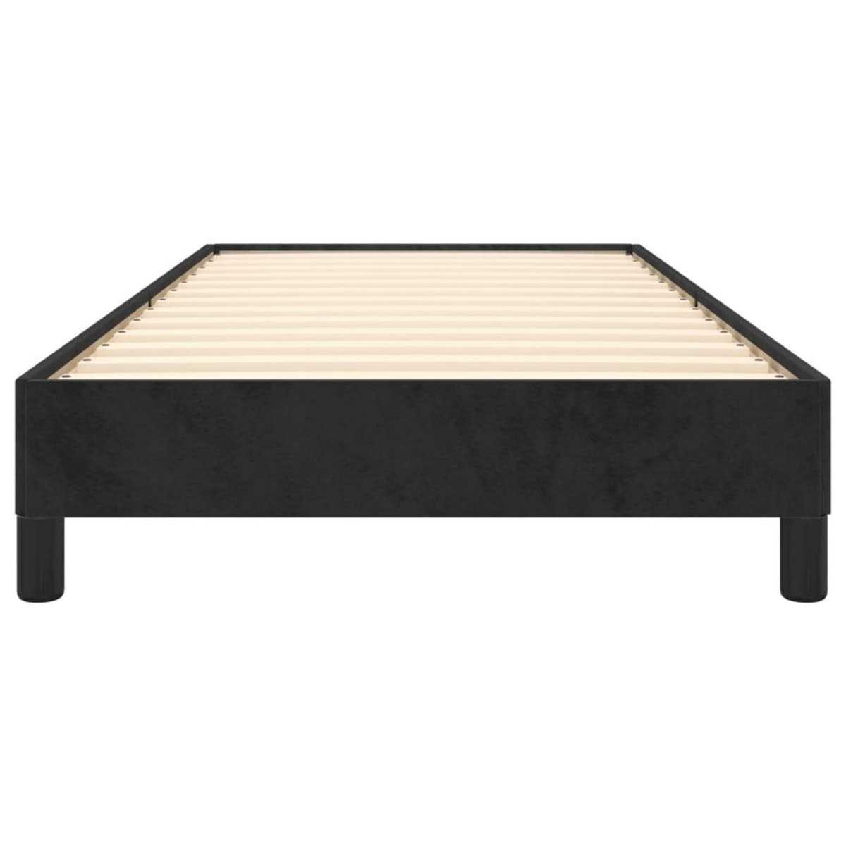 VIDAXL Cadre de lit sans matelas noir 100x200 cm velours