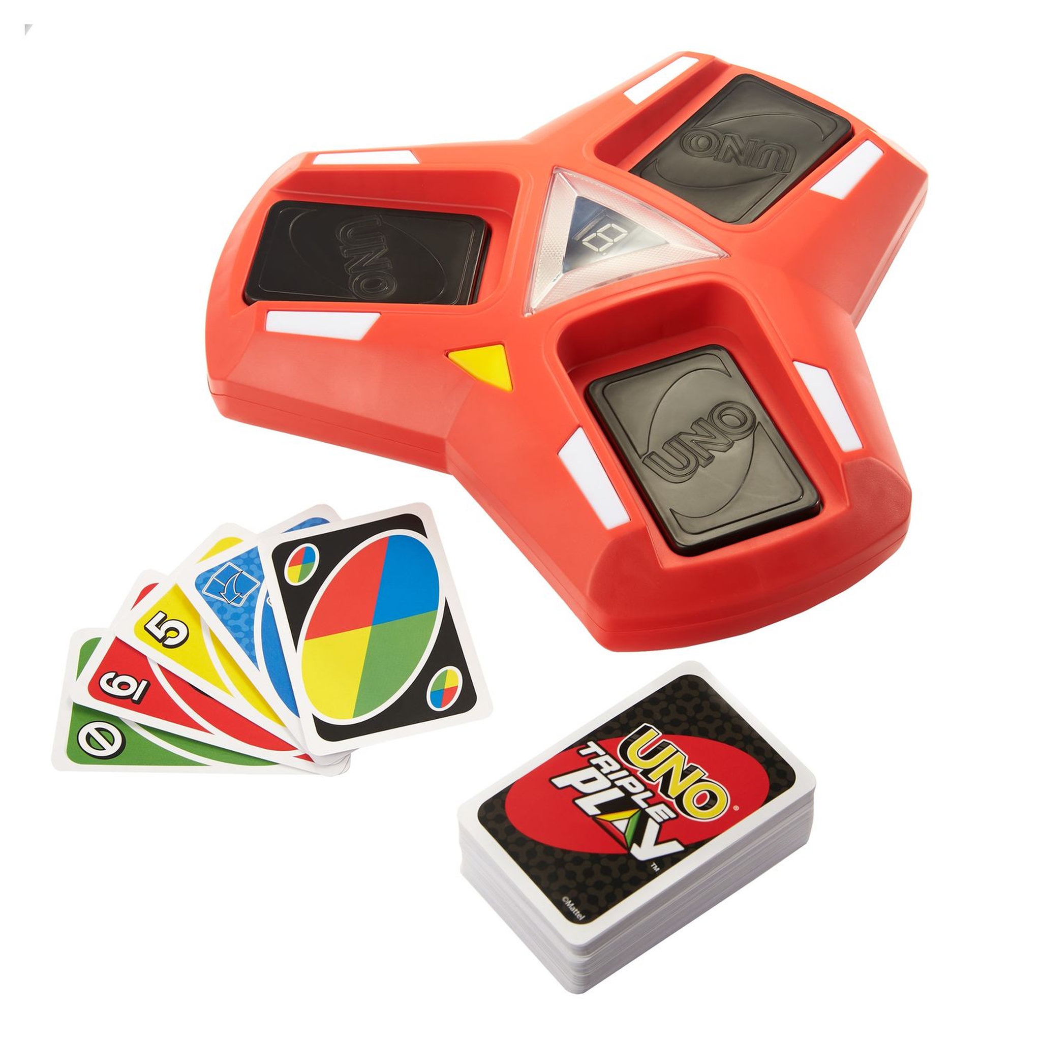 Voir la diapositive 2 : MATTEL MATTEL GAMES UNO Triple Play sonore et lumineux