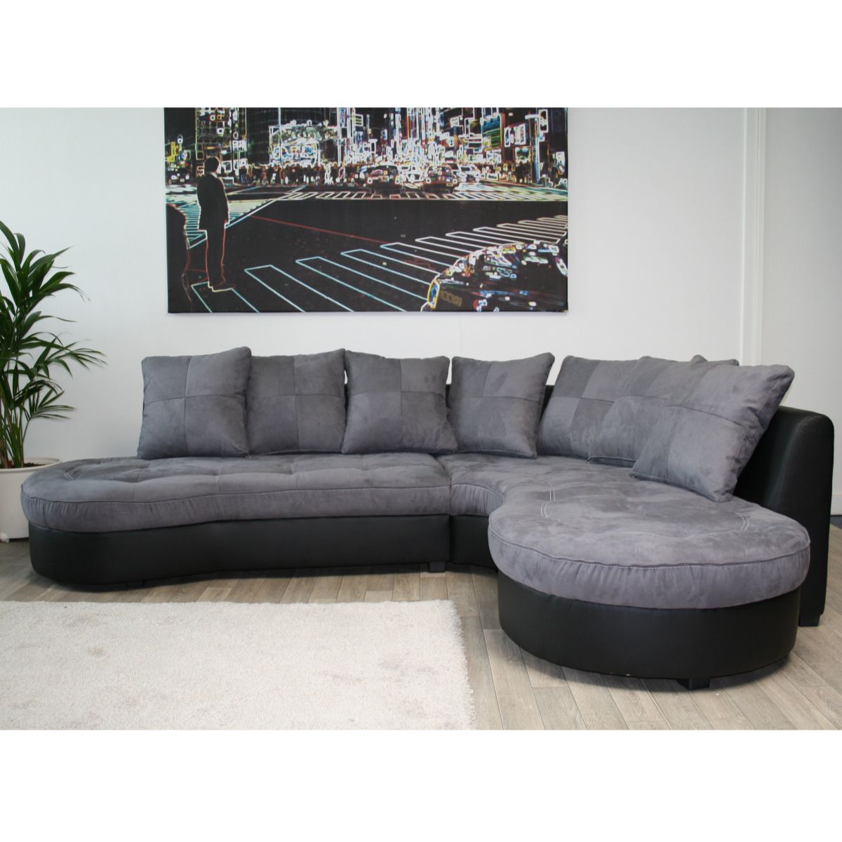 Canapé d'angle droit JEANNE