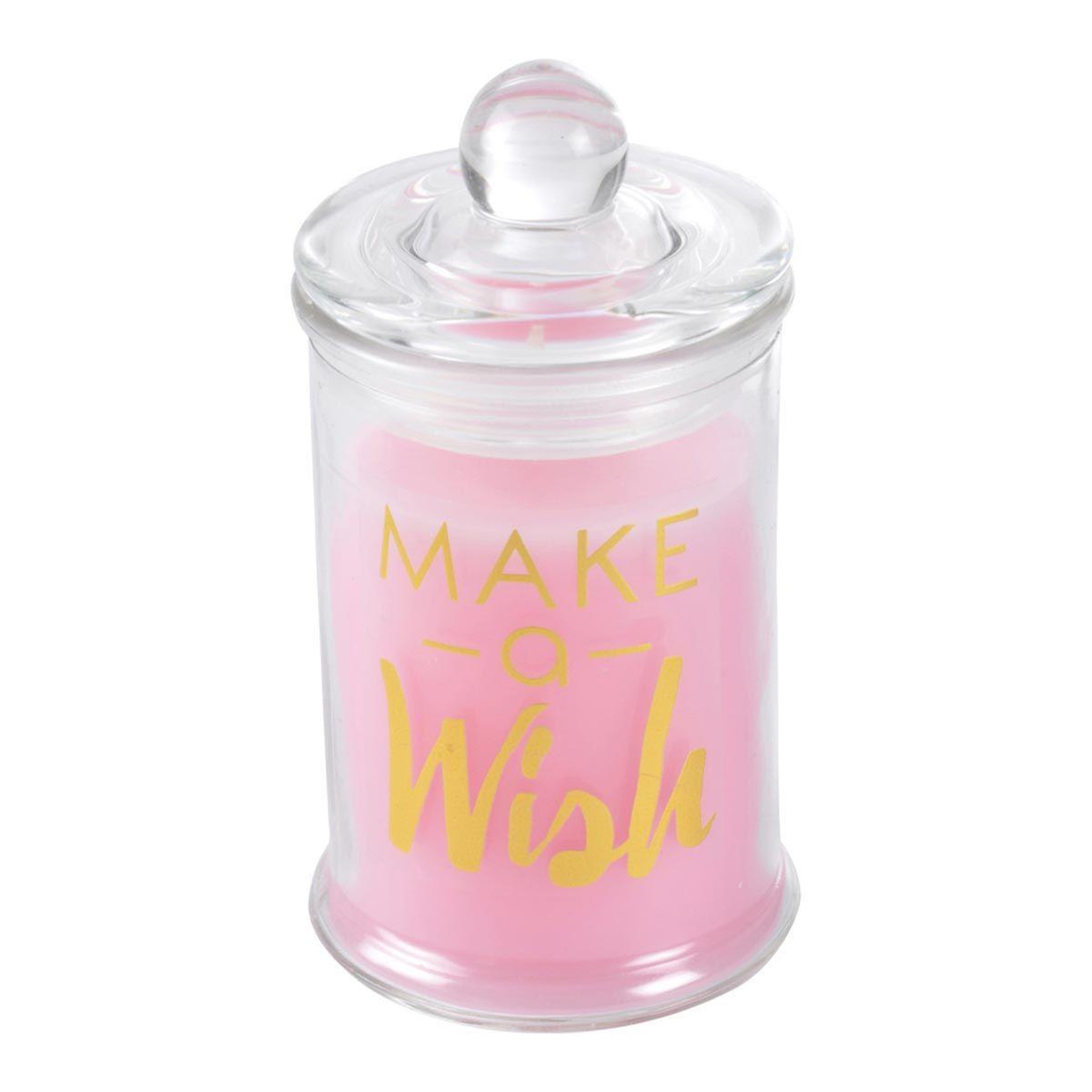 Voir la diapositive 1 : HOMEA Bougie parfumée bocal  winter blush  11cm rose