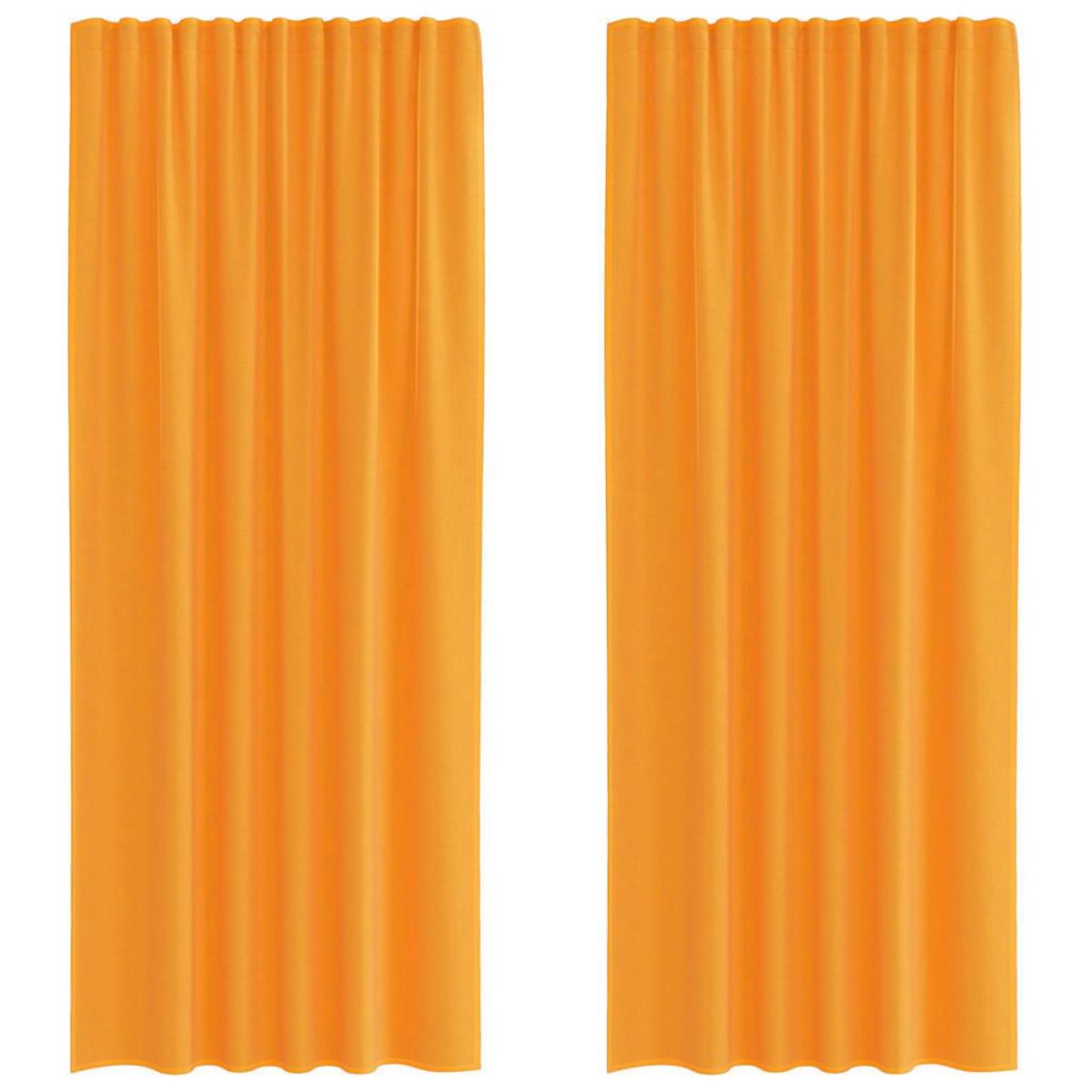 VIDAXL Rideaux en voile avec boucles 2 pcs orange 140x225 cm