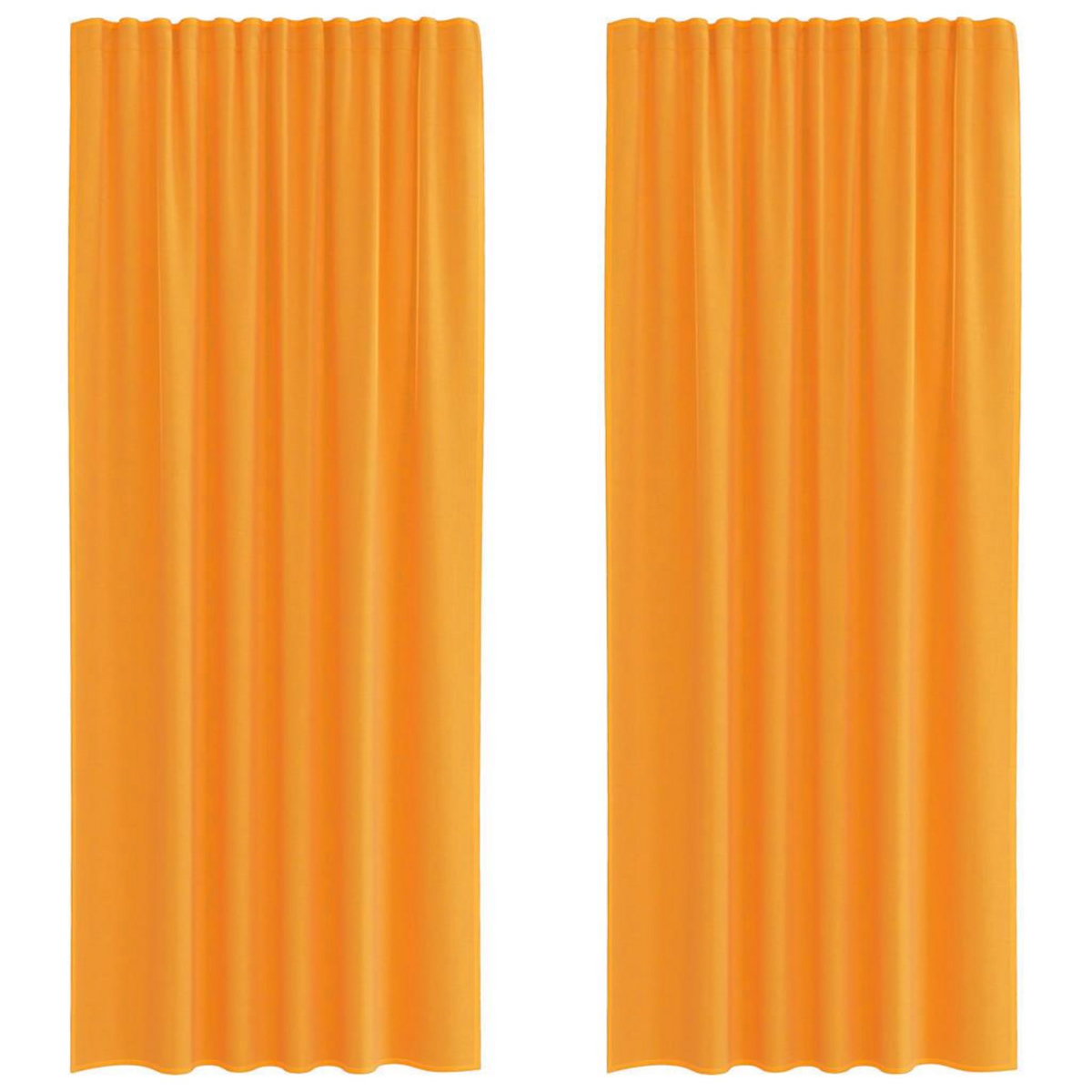 VIDAXL Rideaux en voile avec boucles 2 pcs orange 140x225 cm