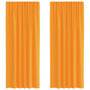 Voir la diapositive 2 : VIDAXL Rideaux en voile avec boucles 2 pcs orange 140x225 cm